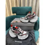 Balenciaga 10xl Sneaker Black Red Shoes For Men (LAZ317) - Image 4