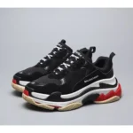 Balenciaga Tripe S Black White Red Shoes For Men (LAB140) - Image 3