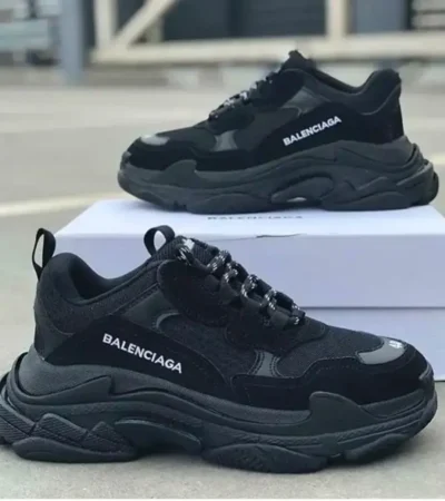 Balenciaga Triple S Black Shoes For Men (SL108)