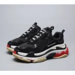 Balenciaga Triple S Black White Red Men Shoes (FT488)