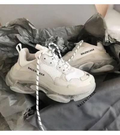 Balenciaga Triple S Clear Sole white Men Shoes (FT342) - Image 2