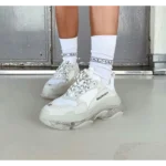 Balenciaga Triple S Clear Sole white Men Shoes (FT342) - Image 3