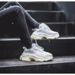 Balenciaga Triples Cream Shoes For Men (SW1201) - Image 2