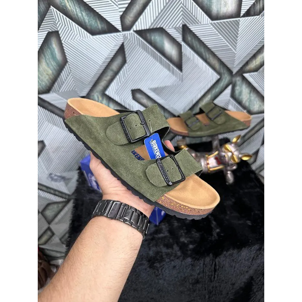 Birkenstock-Arizona-Olive-Suede-For-Men-Sf89.Webp Birkenstock Arizona Olive Suede For Men (Sf89)