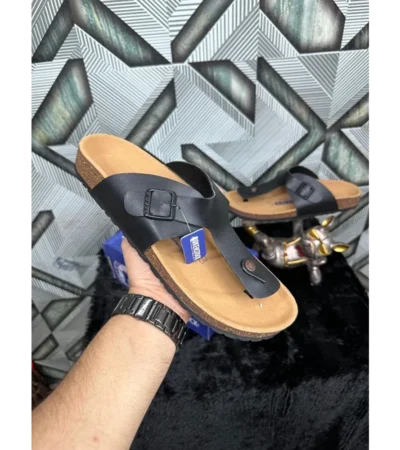Birkenstock Ramses Black Leather For Men (SF88)