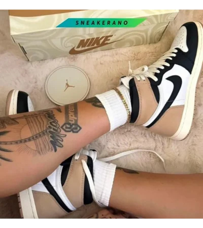Classic Nike Air Jordan 1 High Latte Shoes For Men (SW6212) - Image 2
