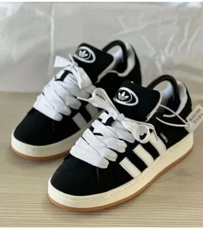 Classy Adidas Campus Black Shoes For Men (BH764)