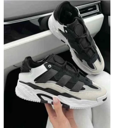 Classy Adidas Niteball Black White Shoes For Men (SHI174)