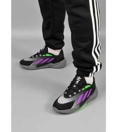 Classy Adidas Ozelia Joker Core Black Screaming Green Grey Shoes For Men (SHI209) - Image 2