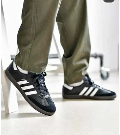 Classy Adidas Samba Black Shoes For Men (SHI183) - Image 2