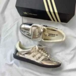 Classy Adidas Samba X Wales Bonner Silver Shoes For Men (SHI166) - Image 2