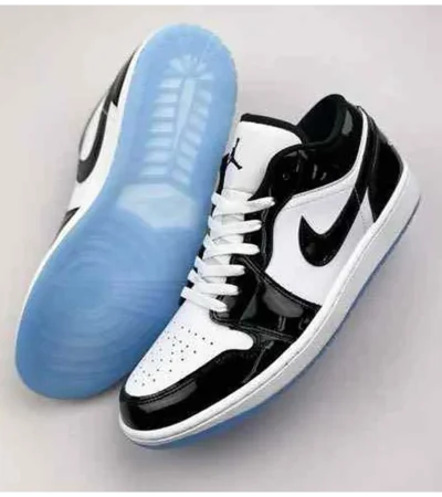 Classy Air Jordan 1 Low SE Concord White Black Shoes For Men (SHI188) - Image 2