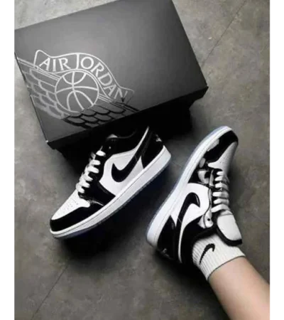 Classy Air Jordan 1 Low SE Concord White Black Shoes For Men (SHI188)