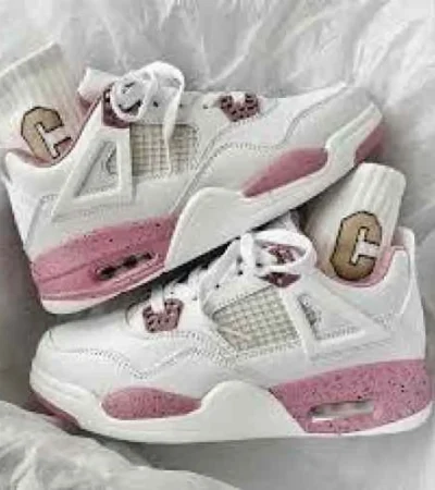 Classy Air Jordan 4 Pink Oreo Shoes For Men (SHI175) - Image 2