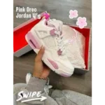 Classy Air Jordan 4 Pink Oreo Shoes For Men (SHI175) - Image 3