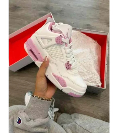 Classy Air Jordan 4 Pink Oreo Shoes For Men (SHI175)