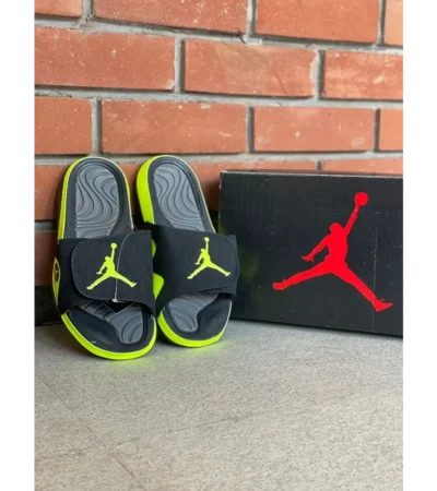 Classy Air Jordan Hydro 6 Slide Black Volt For Men (BH996)