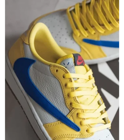 Classy Air Jordan Retro 1 Travis Scott Canary Shoes For Men (SHUB259) - Image 2