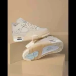 Classy Air Jordan Retro 4 Off White Shoes For Men (SHI161) - Image 2