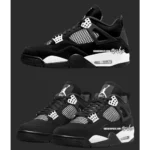 Classy Air Jordan Retro 4 Oreo Panda Shoes For Men (BH817) - Image 2