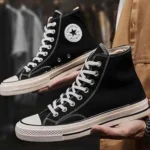 Classy Convers Chuck Taylor 70s High Black Shoes For Men (SHI199) - Image 2