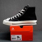 Classy Convers Chuck Taylor 70s High Black Shoes For Men (SHI199) - Image 3