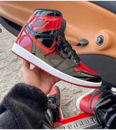Classy Jordan 1 Retro High OG Patent Bred Shoes For Men (SHI157) - Image 2
