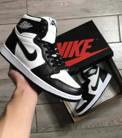 Classy Jordan Retro 1 High Black White Panda Shoes For Men (SHI242)