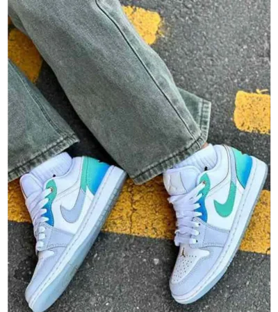 Classy Jordan Retro 1 Low SE Emerald Rise Shoes For Men (SHI210) - Image 2