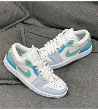 Classy Jordan Retro 1 Low SE Emerald Rise Shoes For Men (SHI210)