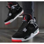 Classy Jordan Retro 4 Bred Shoes For Men (SHI244) - Image 2