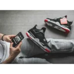 Classy Jordan Retro 4 Bred Shoes For Men (SHI244) - Image 3