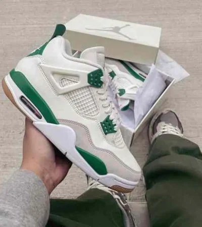 Classy Jordan Retro 4 Pine Green Shoes For Men (SHI154) - Image 2