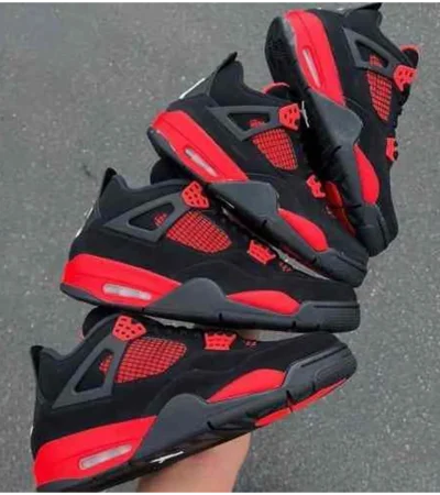 Classy Jordan Retro 4 Thunder Red Shoes For Men (SHI173) - Image 2