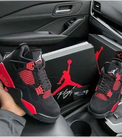 Classy Jordan Retro 4 Thunder Red Shoes For Men (SHI173)