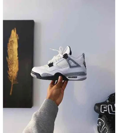 Classy Jordan Retro 4 White Cement Shoes For Men (SHI241) - Image 2