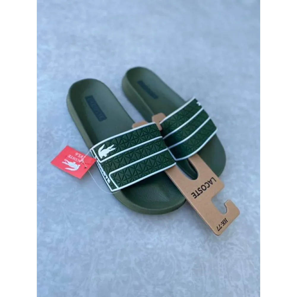 Classy-Lacoste-Frasier-Green-Slides-For-Men-Sfs1286.Webp Classy Lacoste Frasier Green Slides For Men (Sfs1286)
