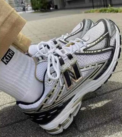 Classy New Balance 1906R White Gold Shoes For Men (SHI200)
