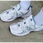 Classy New Balance 530 White Green Shoes For Men (SHI223) - Image 2