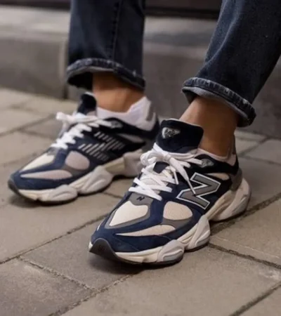 Classy New Balance 9060 White Blue Shoes For Men (SHUB278)