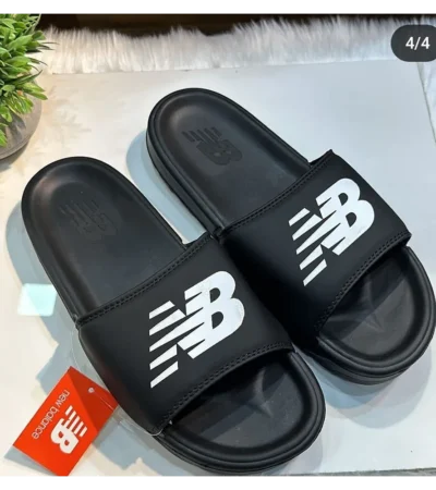 Classy New Balance Slides Black For Men (BH1038)