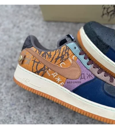 Classy Nike Air Force 1 Low Pre School Cactus Jack Shoes For Men (SHUB289) - Image 2