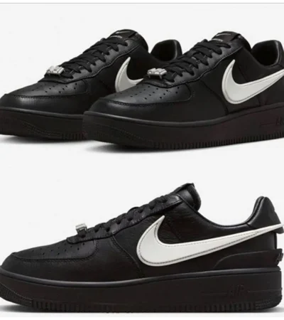 Classy Nike Air Force 1 X Low Ambush Black Shoes For Men (BH763)