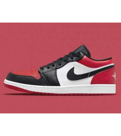 Classy Nike Air Jordan 1 Low Bred Toe Shoes For Men (SHI176) - Image 2