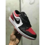 Classy Nike Air Jordan 1 Low Bred Toe Shoes For Men (SHI176) - Image 3