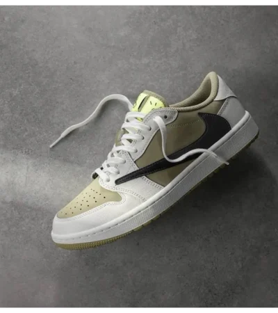 Classy Nike Air Jordan Retro 1 Low Travis Scott X Golf Shoes For Men (BH815)