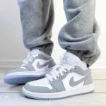 Classy Nike Air Jordan Retro 1 Low Wolf Grey Shoes For Men (SHI167) - Image 2