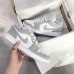 Classy Nike Air Jordan Retro 1 Low Wolf Grey Shoes For Men (SHI167) - Image 3