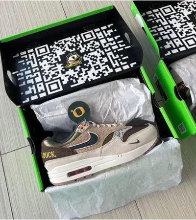 Classy Nike Air Max 87 University Oregon Ducks Shoes For Men (SHUB249) - Image 2