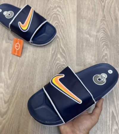 Classy Nike Air Max Cirro Midnight Navy White Flip Flops For Men (BH1024) - Image 2